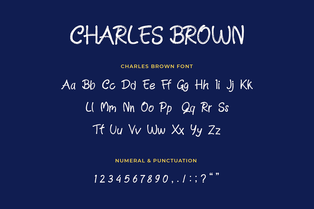 Charles Brown Handmade Brush Font preview 5