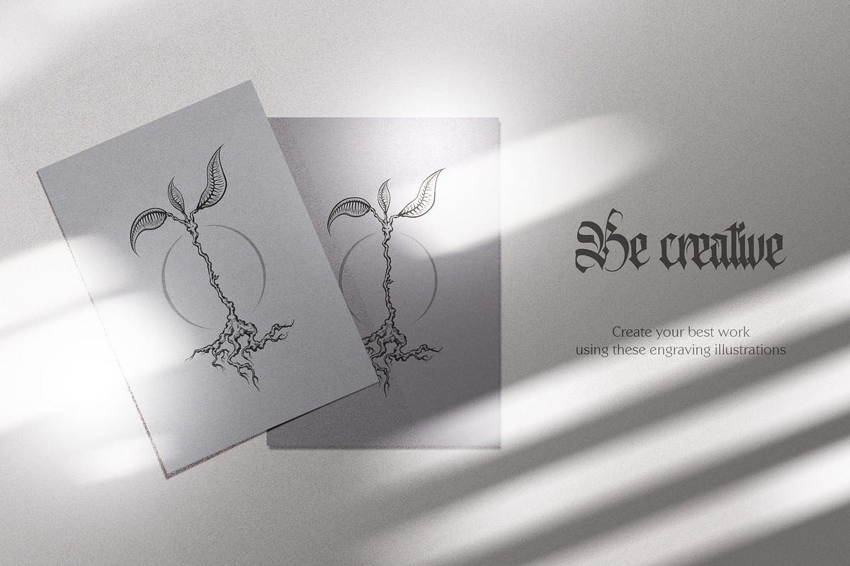 Dark Trees | Hand Drawn Engravings, an Object Illustration by Norse Moss (Photo 4 of 5)
