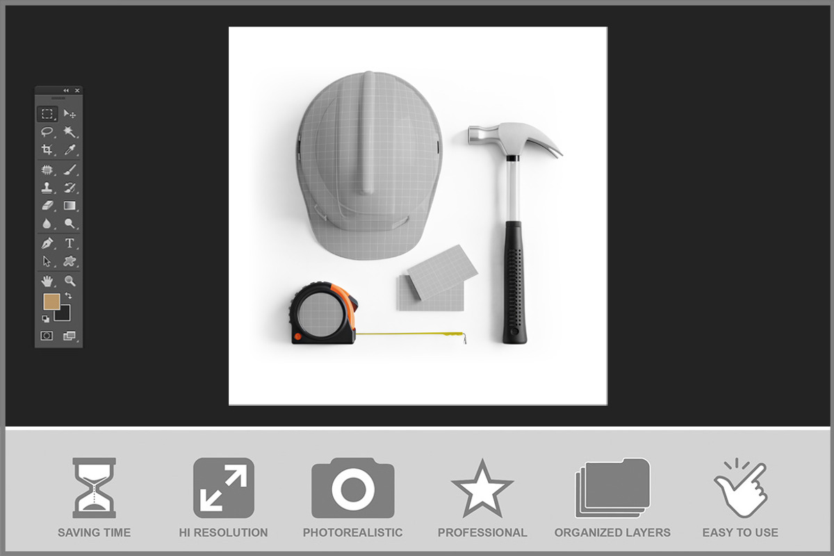 Construction Kit Lifestyle Mockup, an Advertising Mockup by Bruno's Shop (Photo 2 of 3)