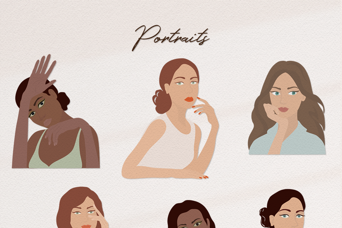 Female Portraits Creator Part 1, a Person Illustration by Irena Art (Photo 11 of 15)