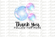 Pastel Soap Bubbles Clipart, a Decorative Illustration by Paper Artsthetics (Thumbnail 6 of 6)