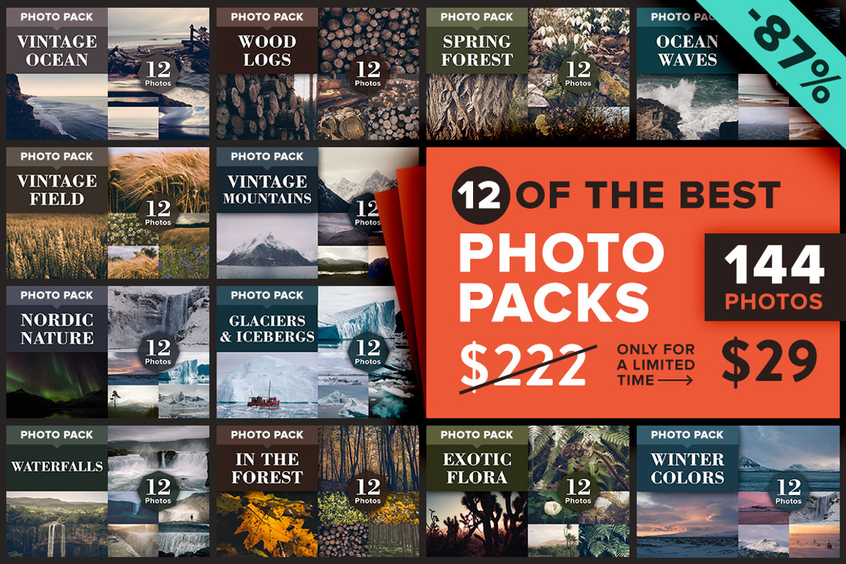 12 Photo Packs - 144 Nature Photos, a Nature Photo by PhotoMarket (Photo 1 of 13)