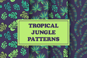 Vector Seamless palm patterns