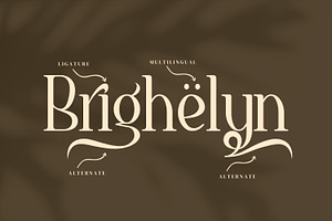 Brigehelyn Serif Fonts