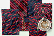 Hot pepper - Set 2, a Pattern Graphic by Yummy (Thumbnail 6 of 13)