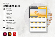 2025 A3 Wall Calendar Template, a Stationery Template by MstArtwork (Thumbnail 2 of 6)