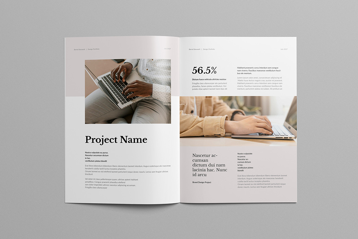 Design Portfolio Template | Indesign, a Brochure Template by HiveArts (Photo 6 of 11)