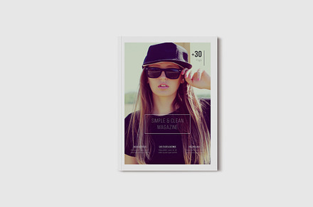 A5 Simple & Clean Magazine Template, a Magazine Template by Uloel Design