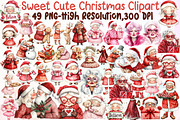 Sweet Cute Christmas Mrs Santa Claus, an Illustration by Sublimation Artist (Thumbnail 1 of 6)
