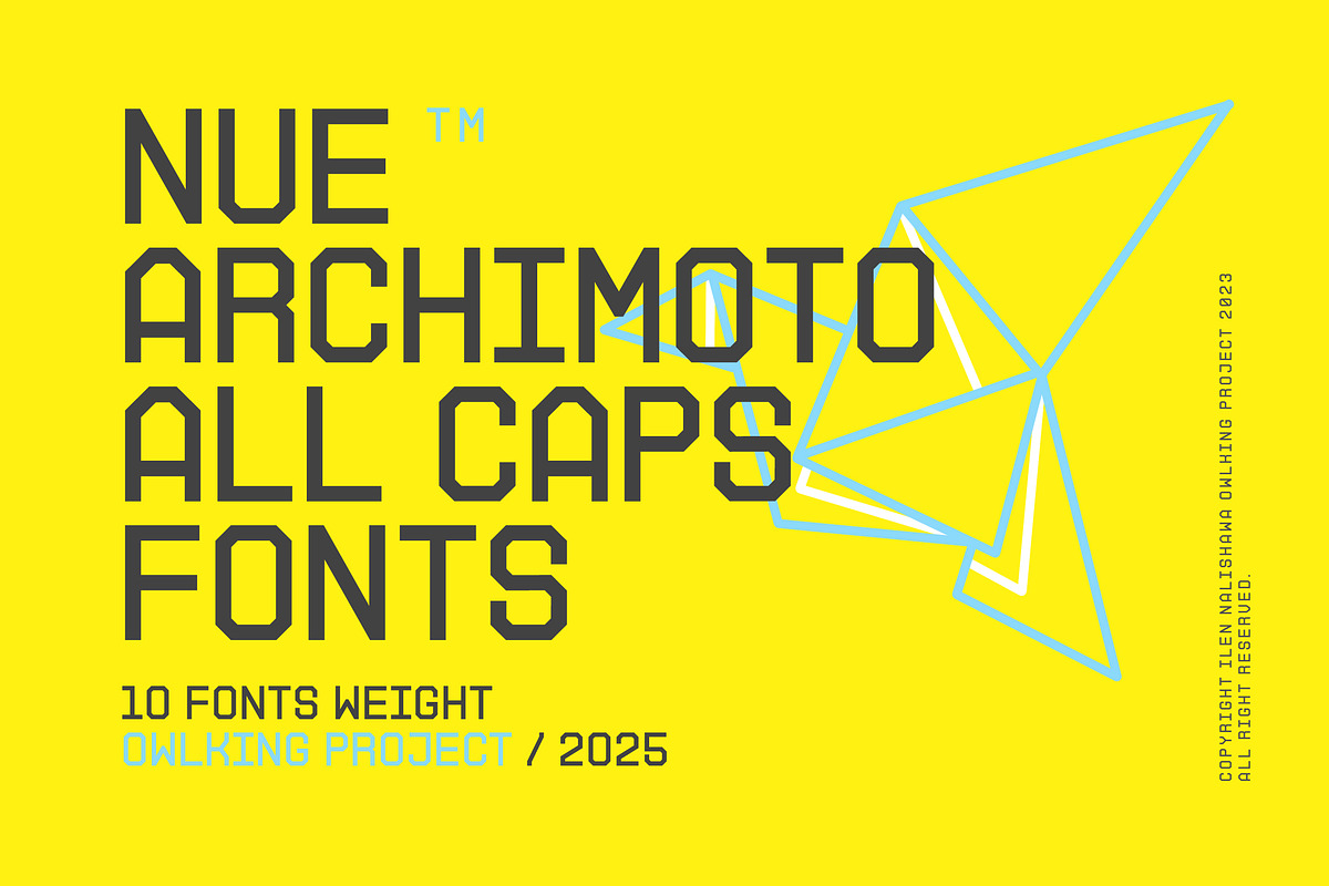 Nue Archimoto, a Sans Serif Font by OWL KING (Photo 1 of 7)