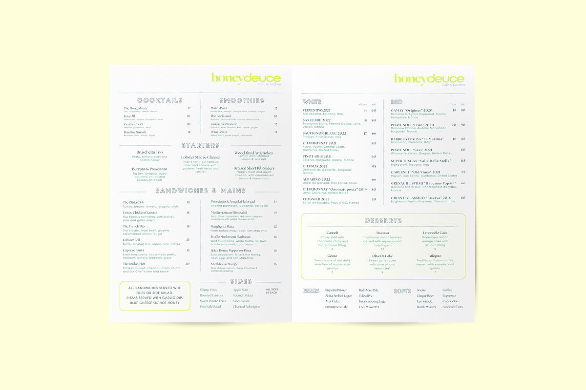 Restaurant Menu Template for Canva, a Branding & Logo Template by Soigné Branding Studio (Photo 1 of 3)