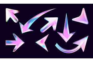 3d holographic arrows. Realistic, an Illustration by Stock-Smart-Start
