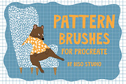 Pattern Brushes for Procreate, a Brush Add-On by Biso Studio (Thumbnail 1 of 6)