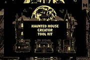 Customizable Haunted House Kit, a Branding & Logo Template by Mutant Lagoon (Thumbnail 1 of 9)