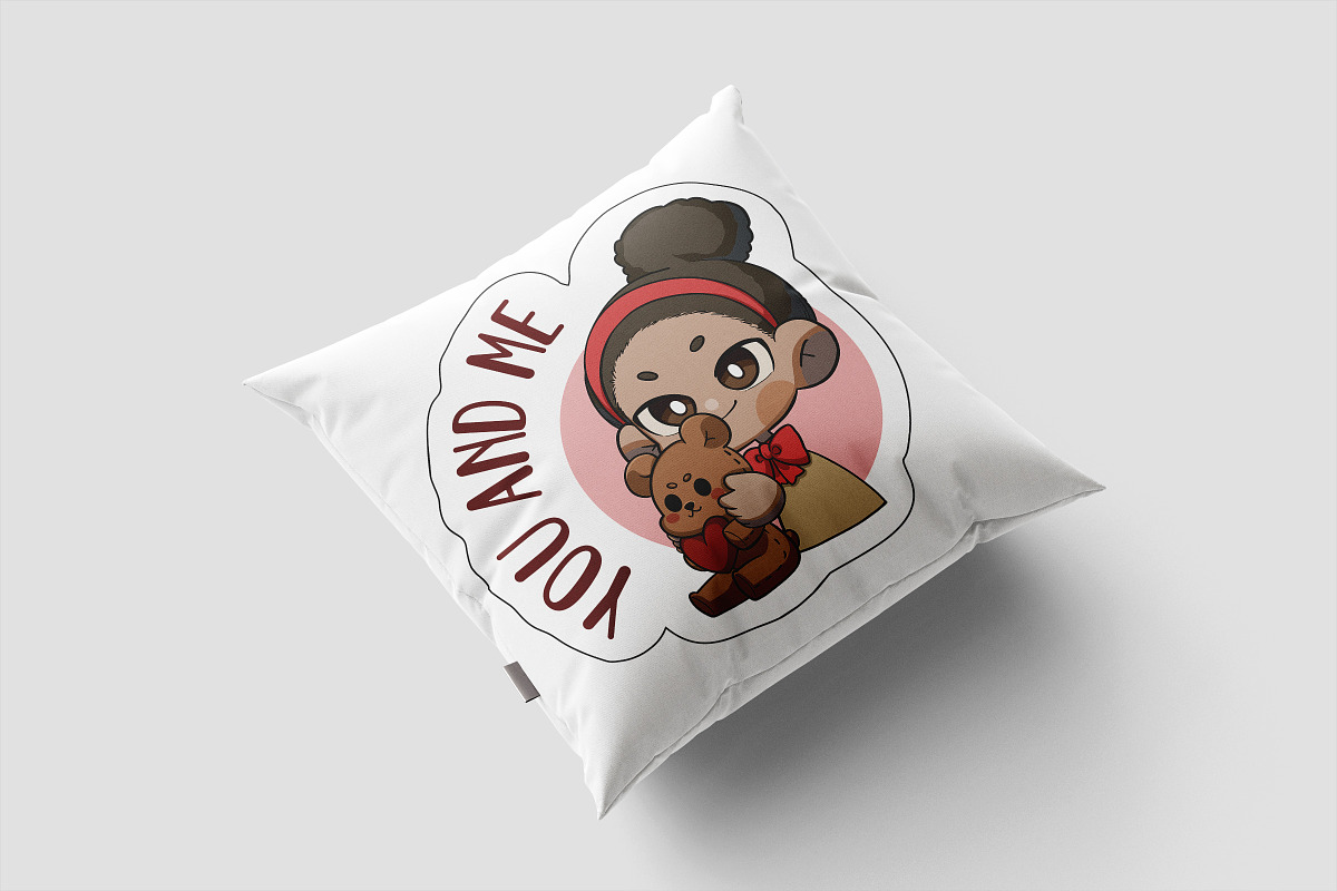 Valentine Chibi Art Sticker 1, an Illustration by vectstudio (Photo 3 of 3)
