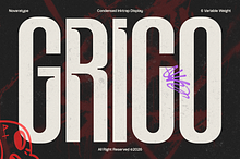 NV GRICO – Condensed Sans Serif Font