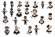 Princess Quilled Paper Clipart Set, a Person Illustration by PrintablesByFranklyn (Thumbnail 6 of 6)