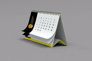 Desktop Calendar Mockup Set