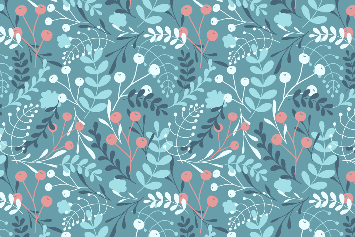 Floral Elements & Seamless Patterns preview 2