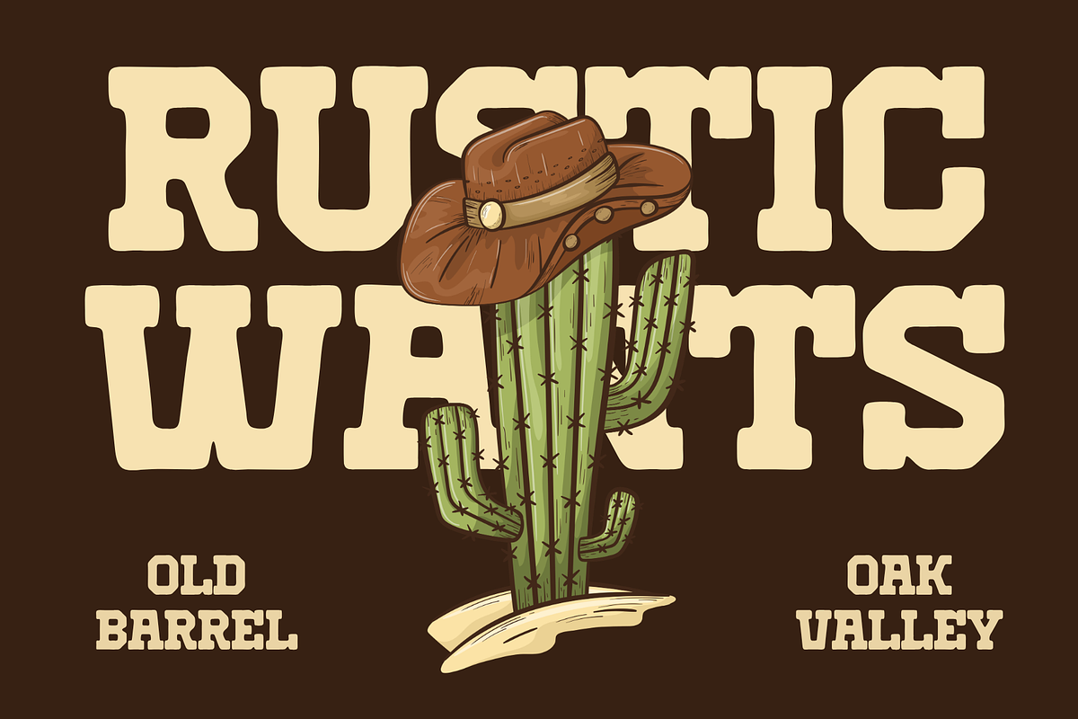 Rust Smoke–Vintage Western SlabSerif, a Slab Serif Font by MaikoHatta (Photo 2 of 8)