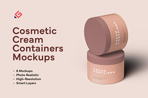 Cosmetic Product Container Mockups