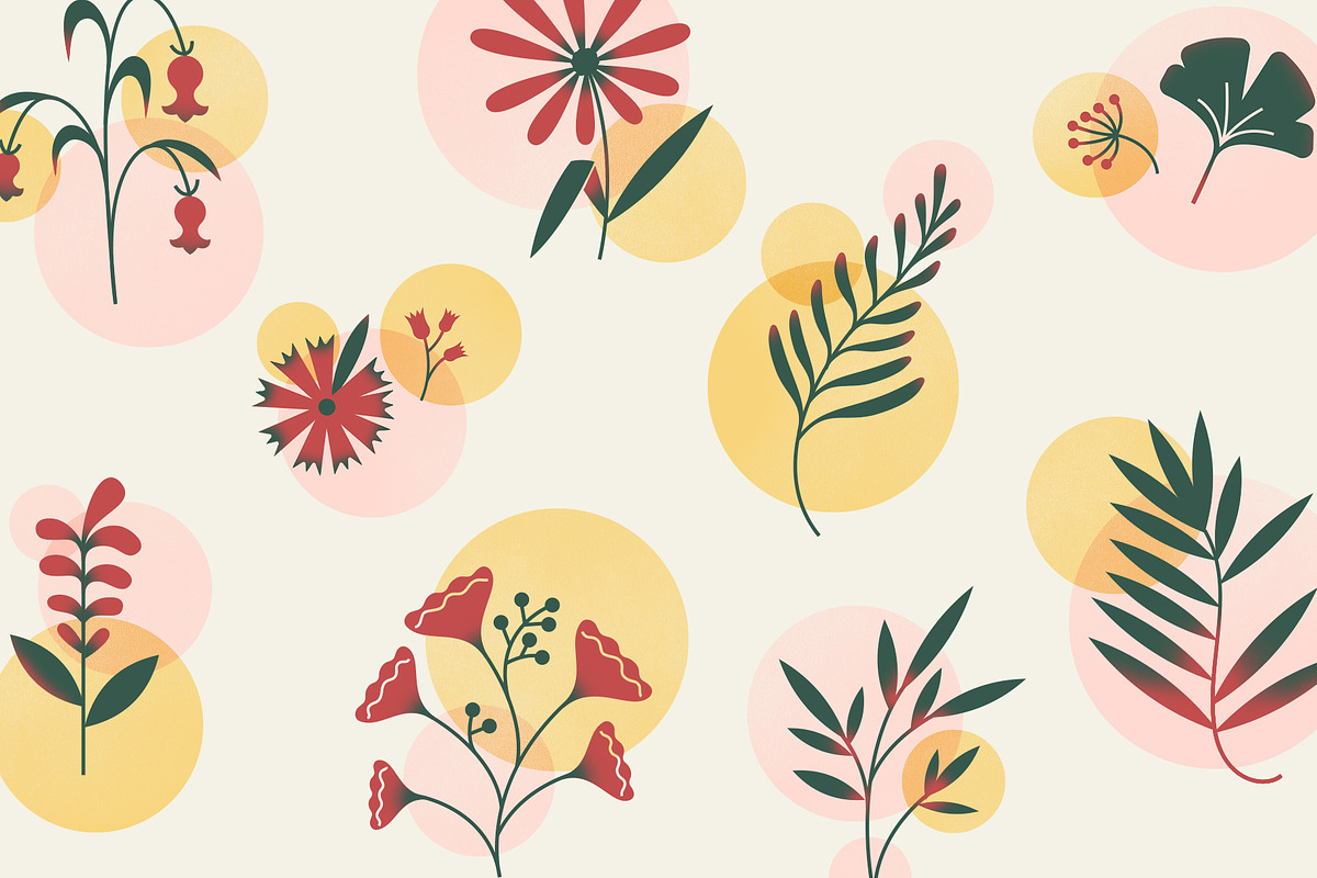 SPRIG: 40 Vector Wildflower Elements, an Object Graphic by Elevens (Photo 5 of 6)