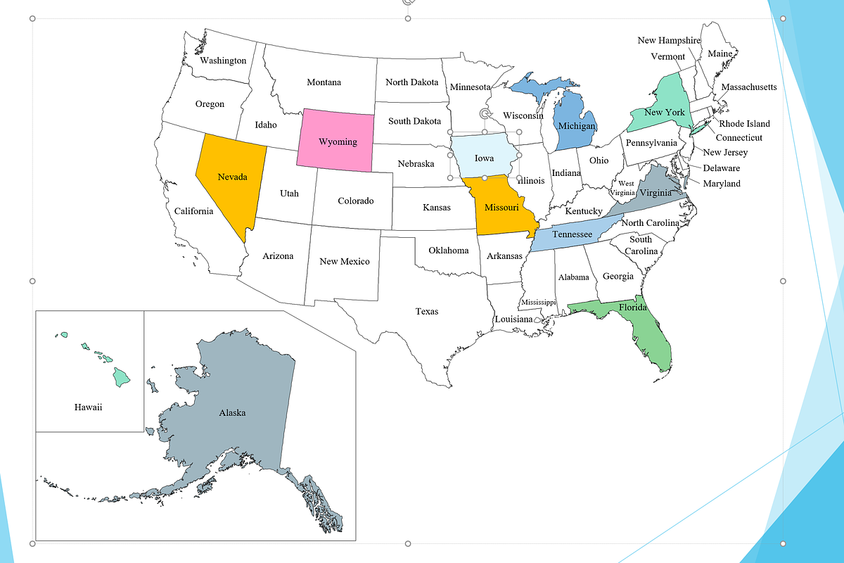 United States Map for Power Point, a Presentation Template by DigitalDesignsLaura (Photo 3 of 3)
