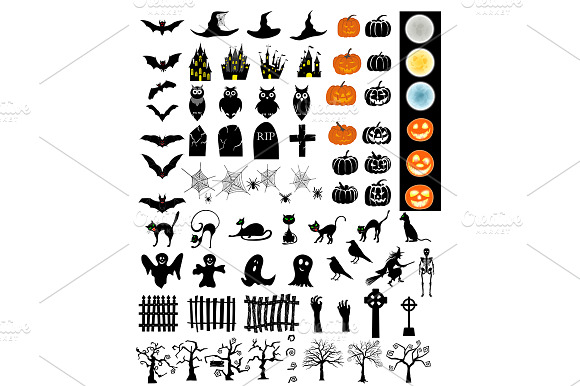 Halloween Elements Set