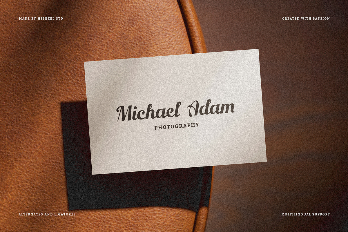 Sacrifice Modern Retro Script Font, a Script Font by Heinzel Std (Photo 4 of 20)