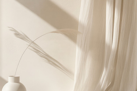 Minimalist Product Podium in beige, a Background Photo by Virgo Studio