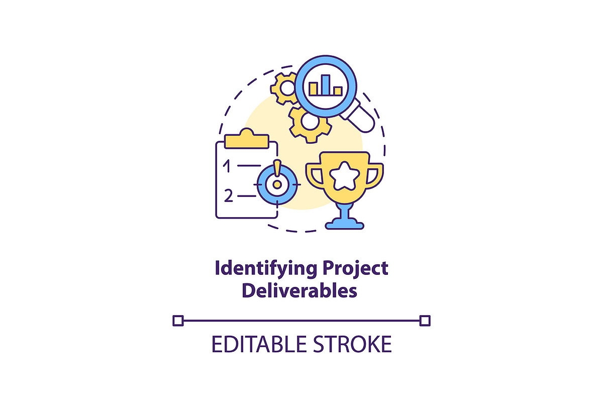 Identifying project deliverables, an Icon by IMG visuals icons