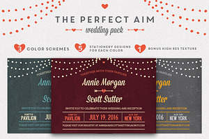 Perfect Aim Wedding Pack, an Invitation Template by Every Tuesday