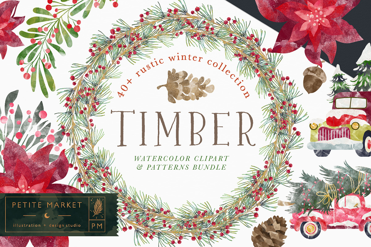 Timber Winter Truck Collection, a Graphic by PetiteMarket (Photo 2 of 5)