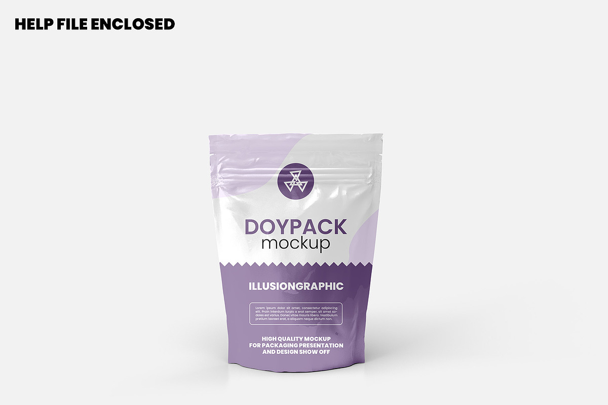 Doypack Mock-up - 9 Views, a Packaging Mockup by Illusiongraphic (Photo 4 of 19)