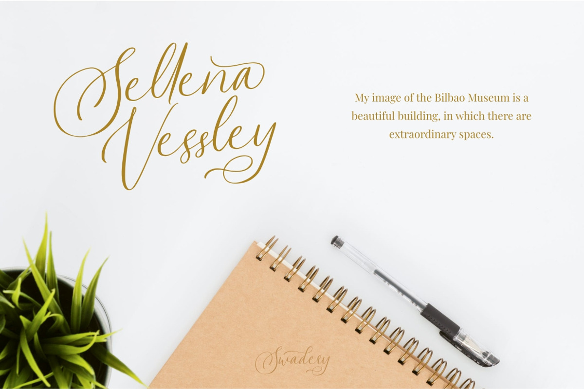 Swadery - Luxurious Font preview 2