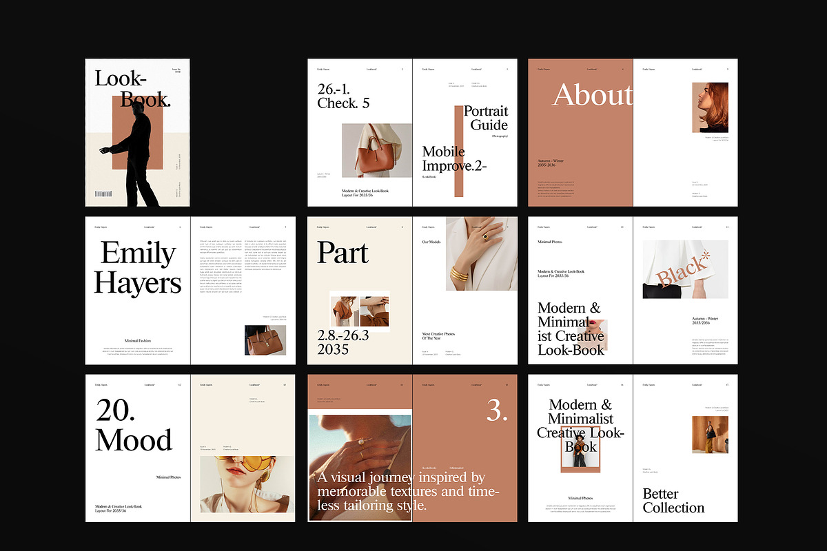 Minimalist Lookbook Template, a Magazine Template by DesignCrest (Photo 14 of 15)