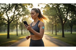 Athletic woman jogging in a park, a Sports & Recreation Photo by Igor Tichonow
