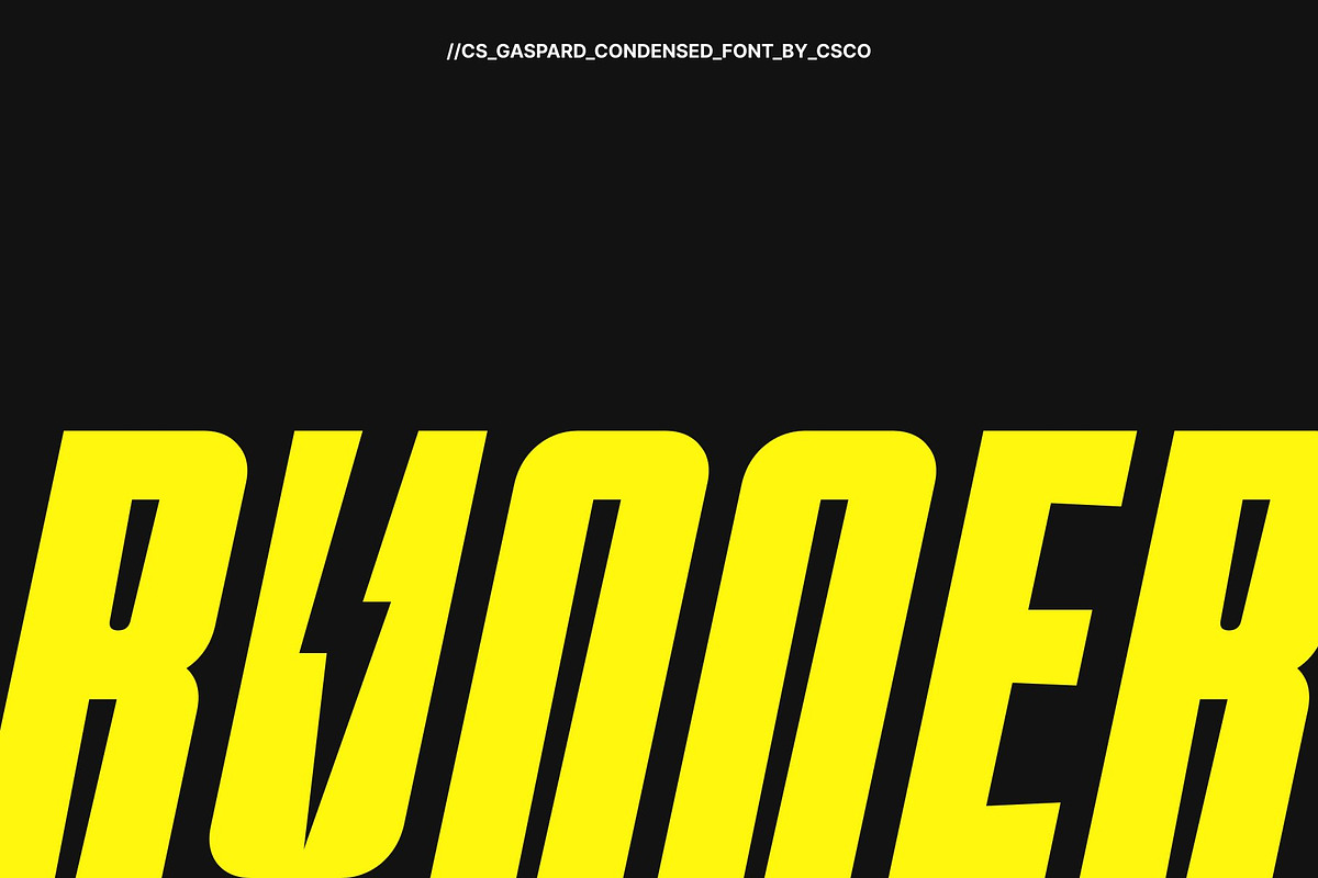 CS Gaspard – Condensed Font, a Sans Serif Font by Craft Supply Co. (Photo 5 of 8)