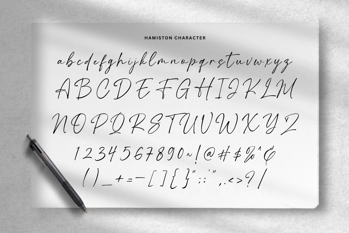 Hamiston - Signature Font, a Script Font by Sronstudio (Photo 18 of 19)