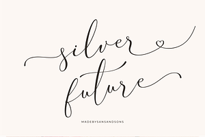 Silver Future - Romantic Script