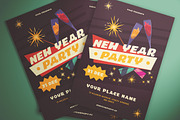 New Year Party Flyer, a Flyer Template by KMZVR.Lab (Thumbnail 2 of 4)