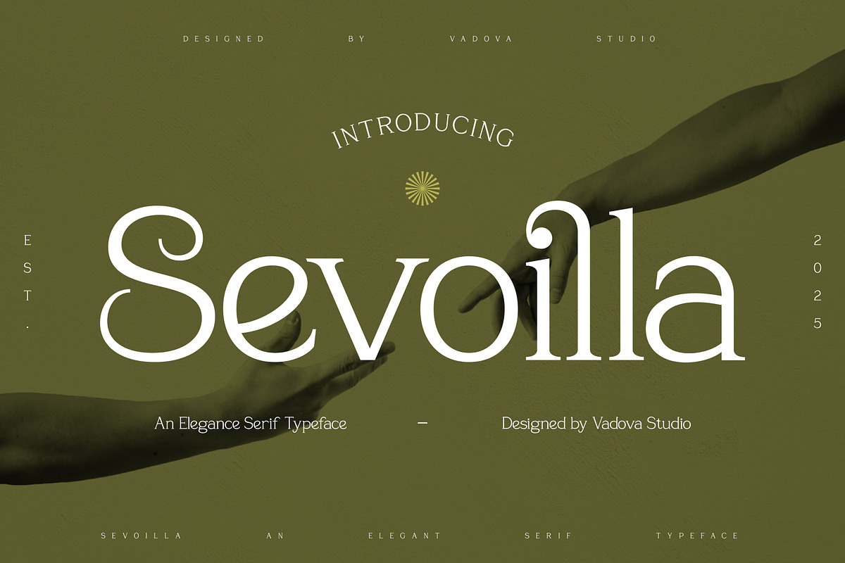 Sevoilla – Elegant Serif Typeface, a Serif Font by Vadovastd (Photo 1 of 7)