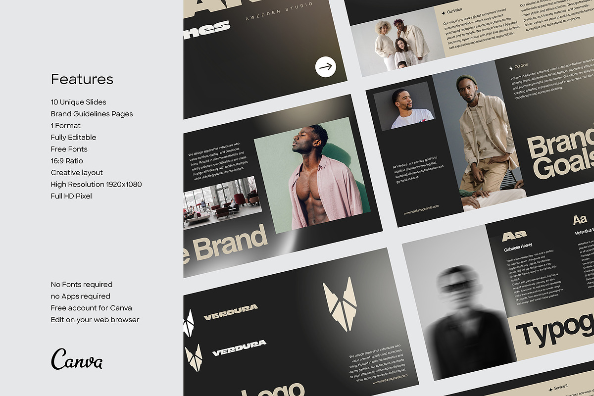 Verdura | Brand Guidelines, a Branding & Logo Template by Posterfello (Photo 6 of 6)