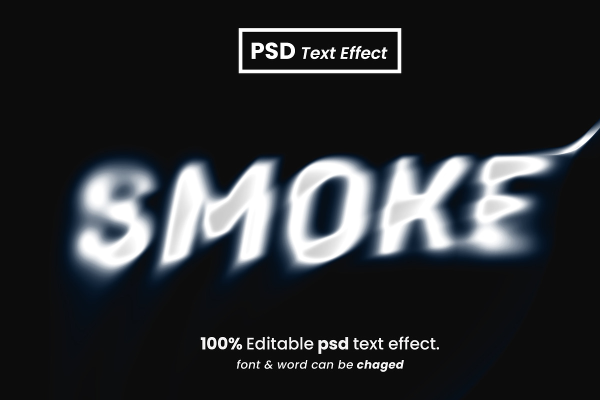 Smoke blur text effect style, a Brushes & More by Zamans