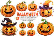 Halloween Pumpkin Sublimation PNG, a Seasonal Illustration by Creative Arslan (Thumbnail 1 of 8)