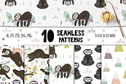 Sleep More Sloths Graphic Pack, an Animal Illustration by Gulnara Sabirova (Thumbnail 2 of 8)