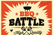 Vintage Barbecue Grill Elements, a Food Illustration by Noka Studio (Thumbnail 2 of 2)