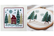 SET Winter Embroidery Handmade, a Background Graphic by IrySha (Thumbnail 3 of 7)