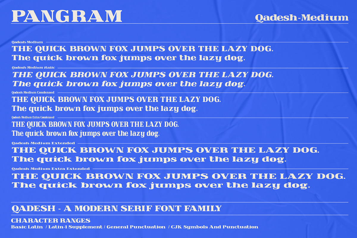 Qadesh - Serif font family, a Serif Font by Artistic & Unique (Photo 15 of 15)