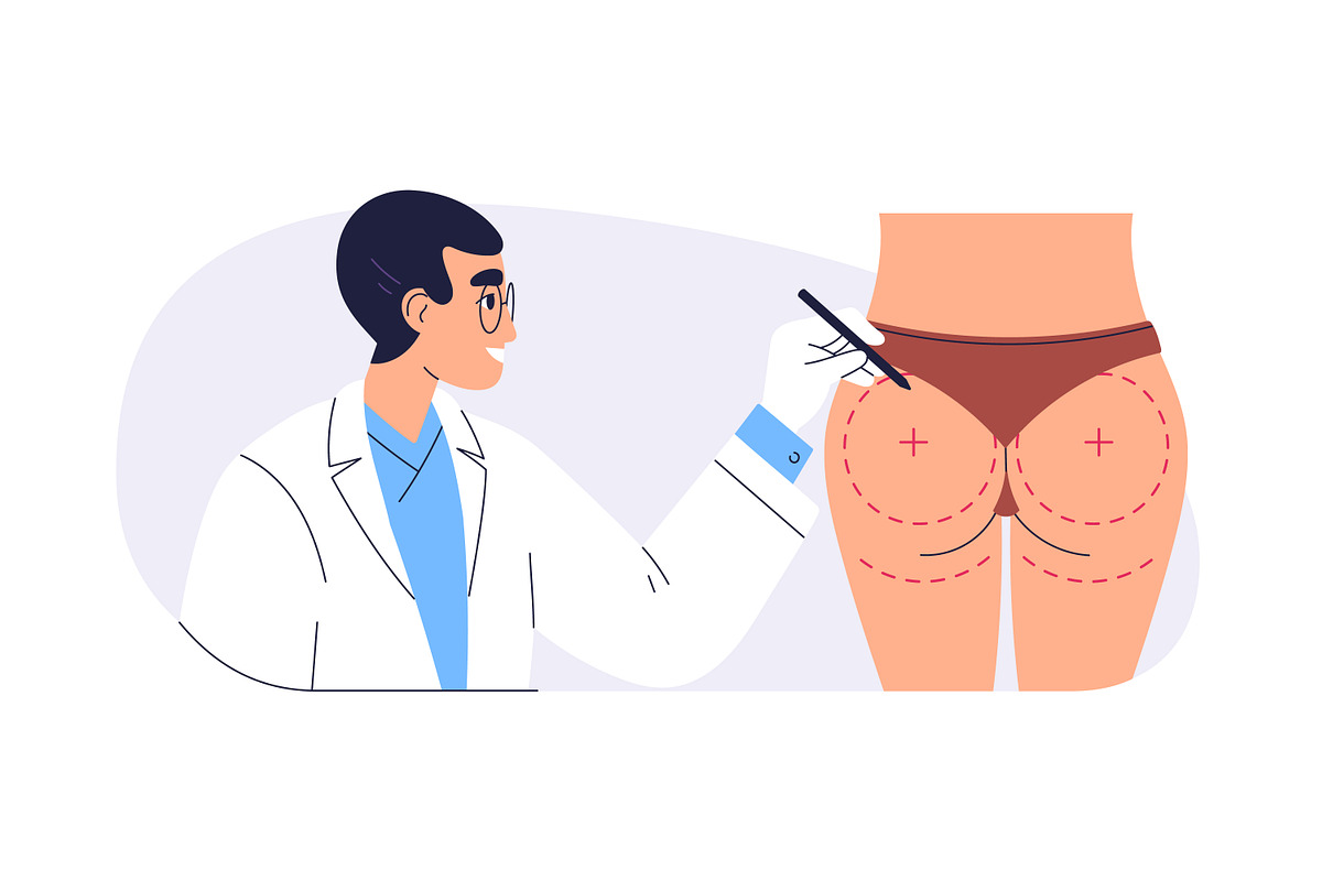 Plastic surgery in beauty clinic set, a Healthcare Illustration by Good Studio (Photo 12 of 12)